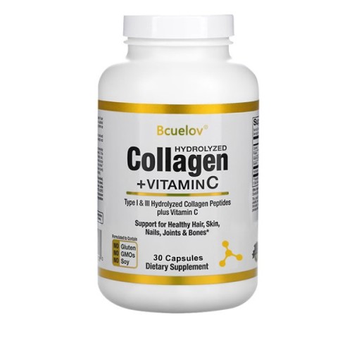 Bcuelov Hydrolyzed Collagen Peptides + Vitamin C